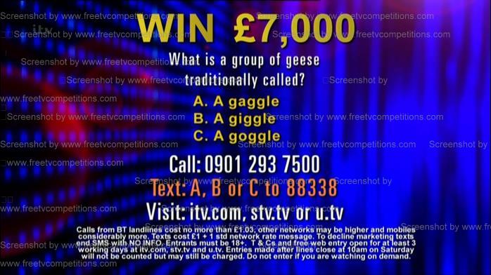 Chase answer for website entry ITV. Valid to 2/5/13