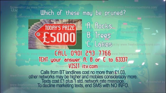 ITV, STV or UTV Real Deal question Friday 24th May Ends 31/5/13