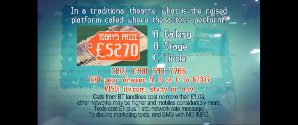 Wednesday's Real Deal competition question 18 december 2013