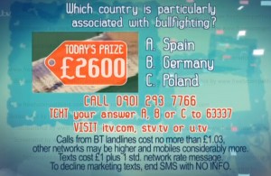 Dickinson's Deal Sunday competition question 2 February 2014
