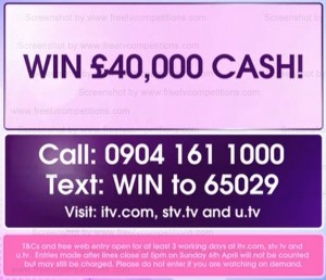ITVCom Loose Women competition prize draw closing Friday 11 April 2014