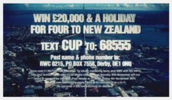 ITV Rugby competition prize draw £20000 plus New Zealand trip 2015